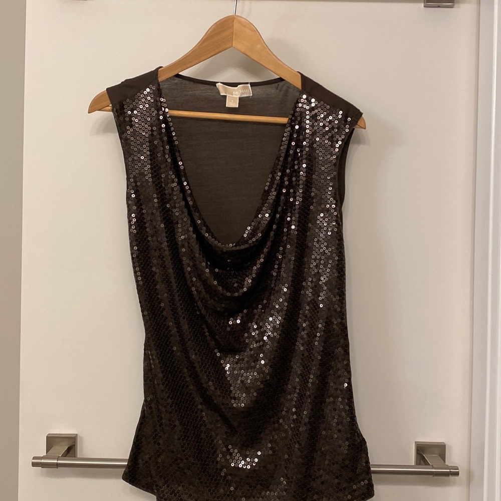 Michael Kors sequins top size small .